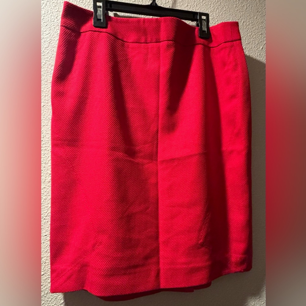 The Limited Red Pencil Skirt Knee-Length Work